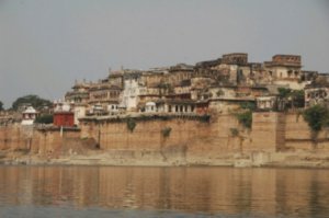 The fort on the Ganges outside Varanasi