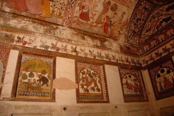 Wall Painting of Vishnus Life