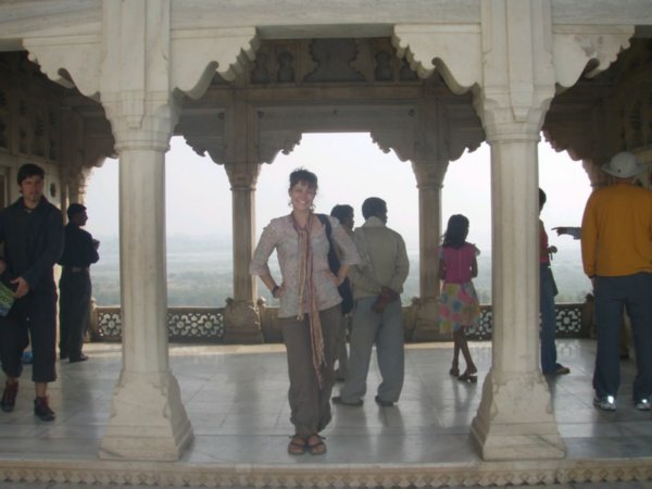 Posing at the Red Fort