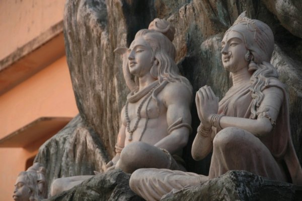 One of many Shiva statues