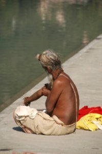 Saddhu by the Ganges