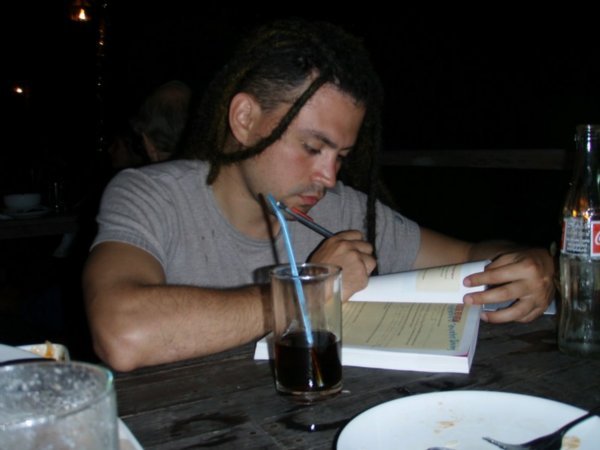 Ricardo Studying for Dive Course