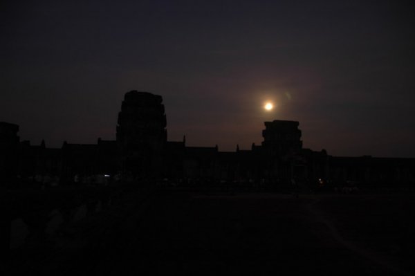 Moon over Angkor Wat