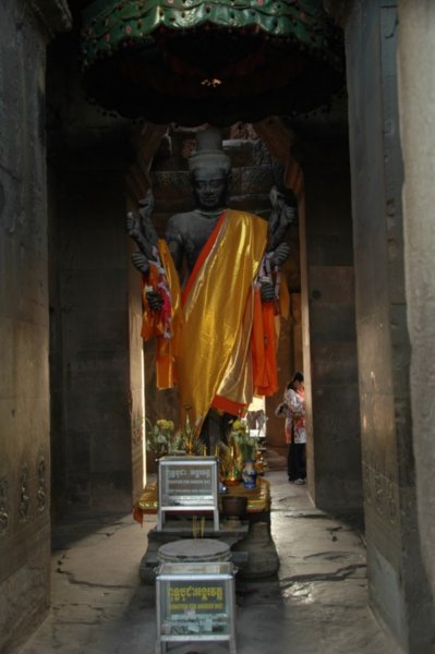 Buddha as you enter Angkor Wat