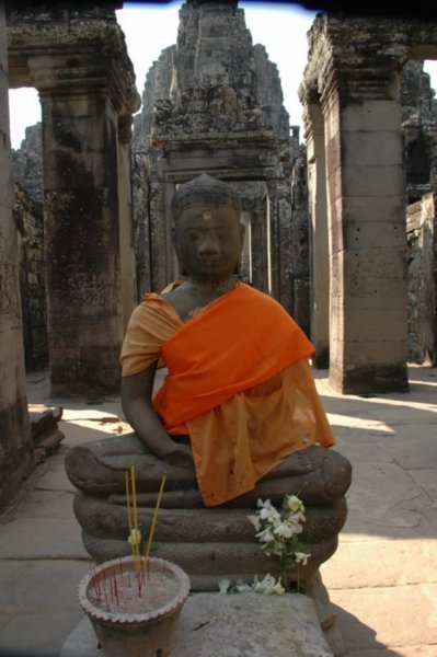 Buddha statues at Bayon