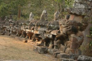 Guardians to the Gateway to Angkor Thom