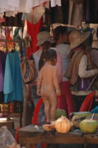 Butt of many jokes! On the local stalls