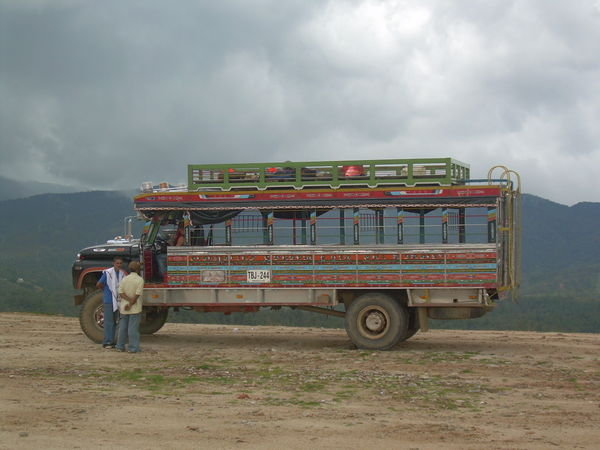 An example of a local bus you would find in country areas