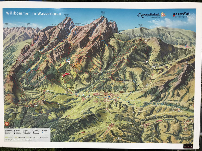 The Alpstein mountain ranges