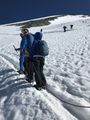 Ascent over a glacier 