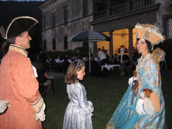 Guests at castle