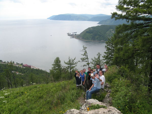 the vodkateers at Lake Baikal