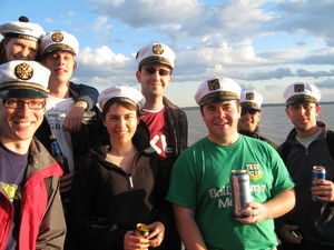 the Vodkatrain crew in St. Petersburg at the navy base