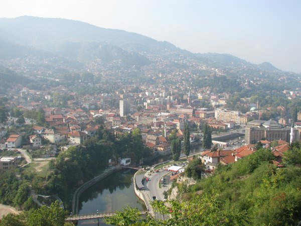 View of Sarajevo from Yellow Bastion