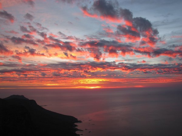 Sunset from Table Mountain