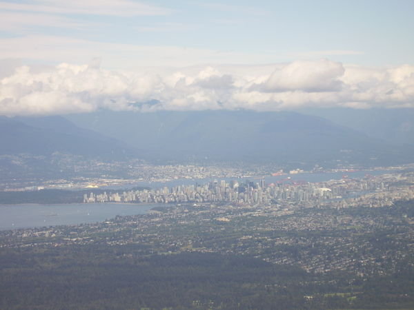 Vancouver vue d'avion