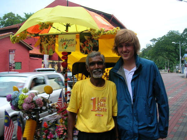 me and my rickshaw driver!