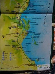 Townville to Mission beach map