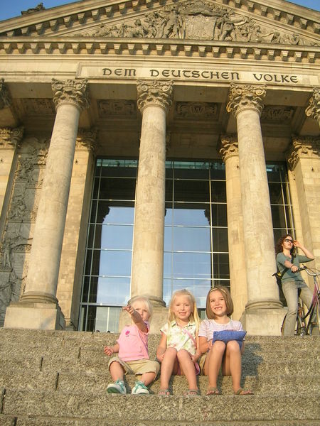 In front of the Reichstag