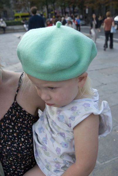 Eliza in her beret