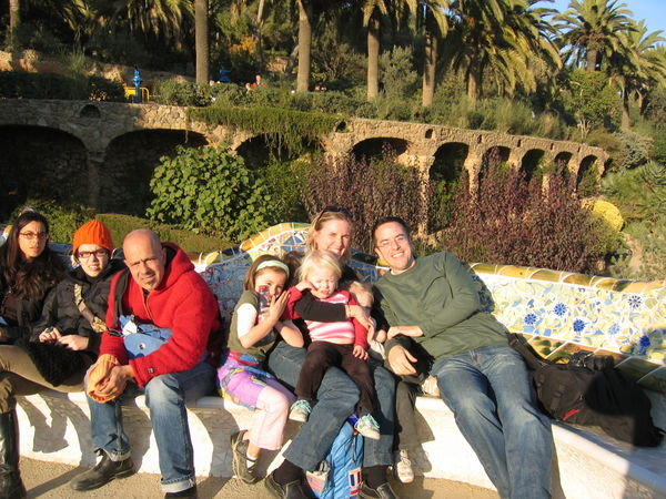 The Family at Parc Guell