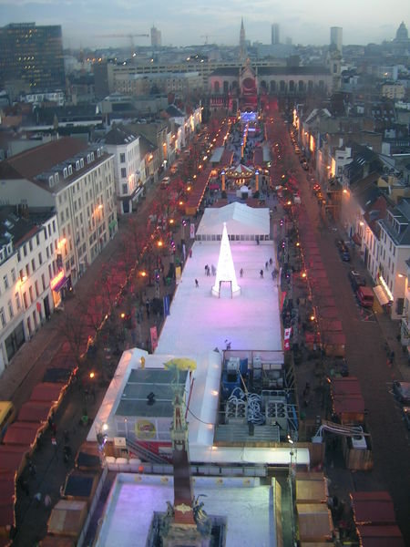 View of the Christmas Market from the sky