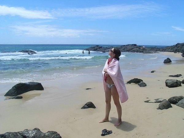 Wonder woman at the champagne pools!