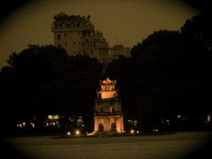 Tortoise Pagoda at Night