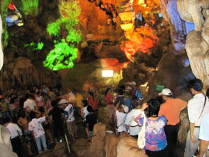 Tourists in Heaven Cave