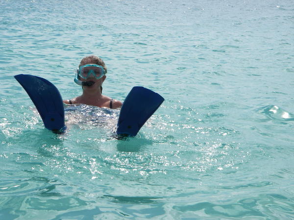 Wendy snorkeling
