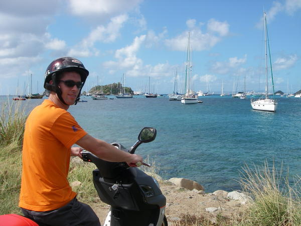 Touring St. Barts by scooter