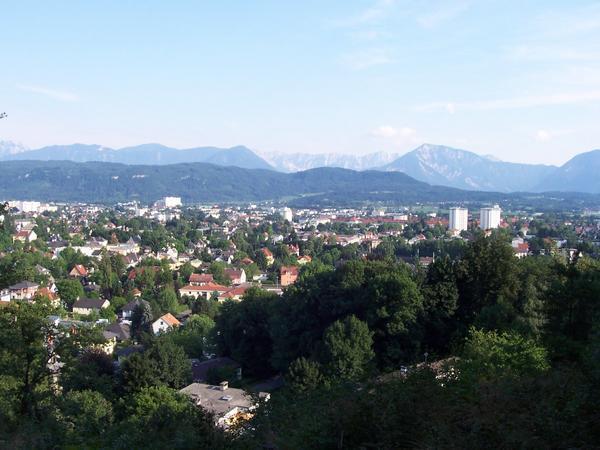The town of Klagenfurt