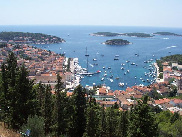 Hvar town and harbour