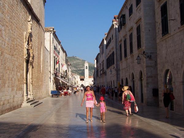 Dubrovnik - main street in old city