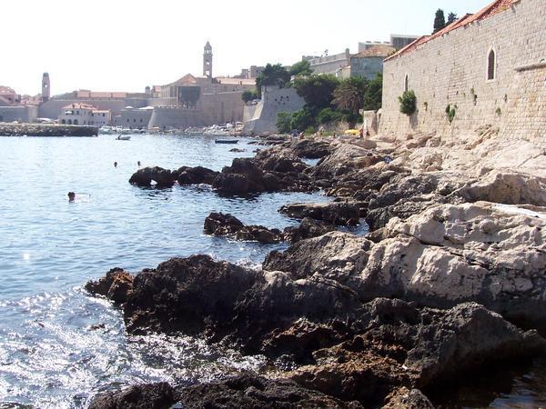 Dubrovnik - rocky beach