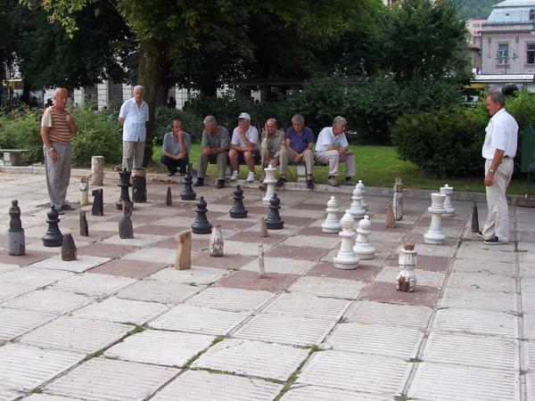 Supersized street chess
