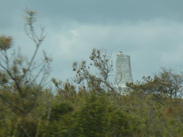 Drive-by pic of the Wright Brothers Monument in Kitty Hawk, NC