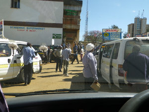 Matatu station in Eldoret