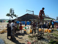 Drilling new well in camp