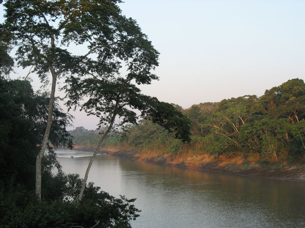 Tambopata River sunset