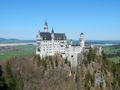 View of Neuschwanstein Castle - the inspiration for Cinderella's Castle in Disneyland