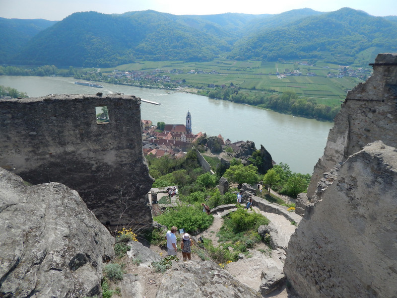 View of the Danube River from Durnstein Castle
