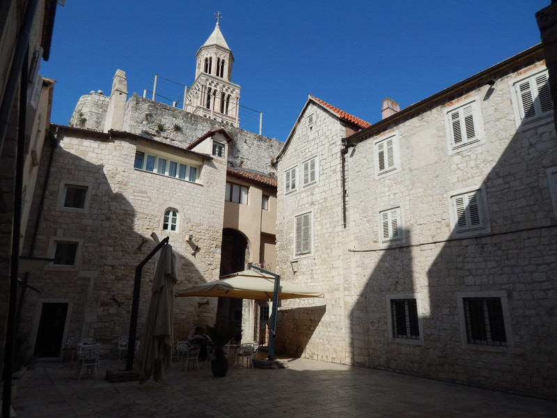 Morning sun enters the Diocletian's Palace 