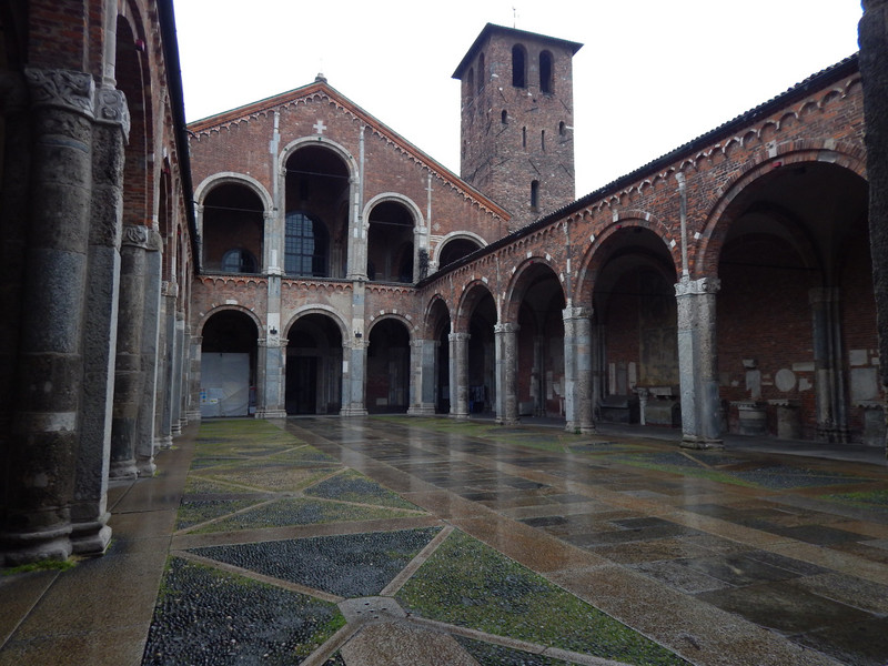 Courtyard at the Basilica di Sant'Ambrogio