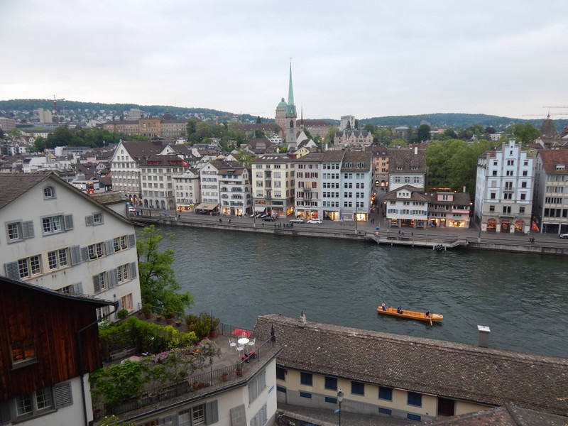 View of the Limmat River in Zurich, Switzerland