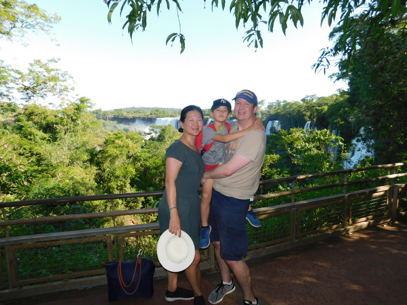 Johns Family at Iguazu Waterfalls