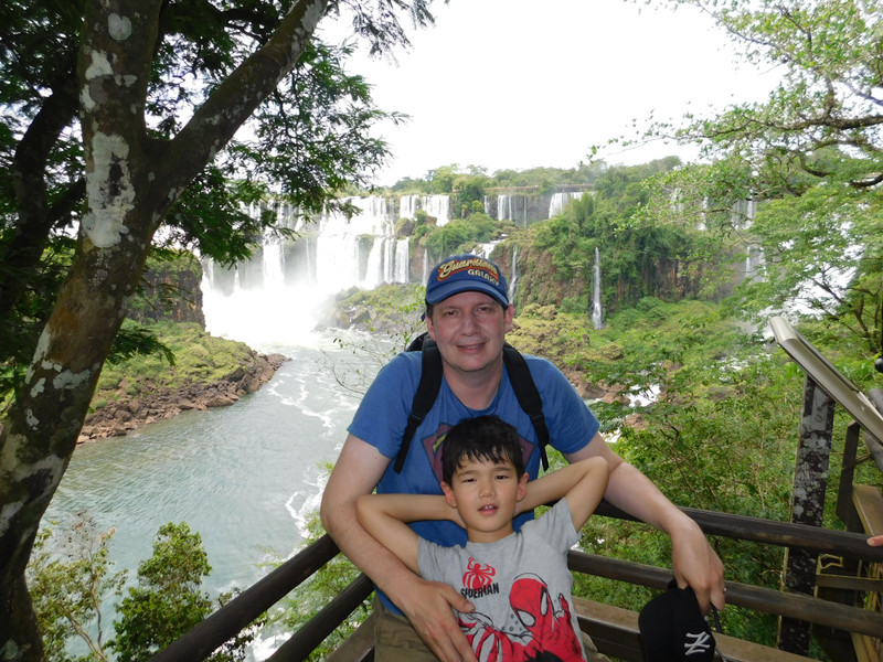 Relaxing at the Iguazu Waterfalls