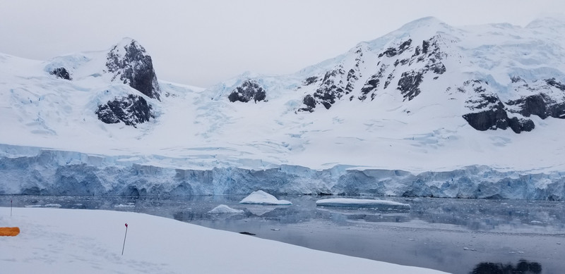 Glaciers just beyond our sleeping bags