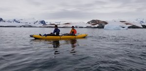 Paddling in Antarctica