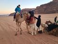 Ann and Riley in the Wadi Rum